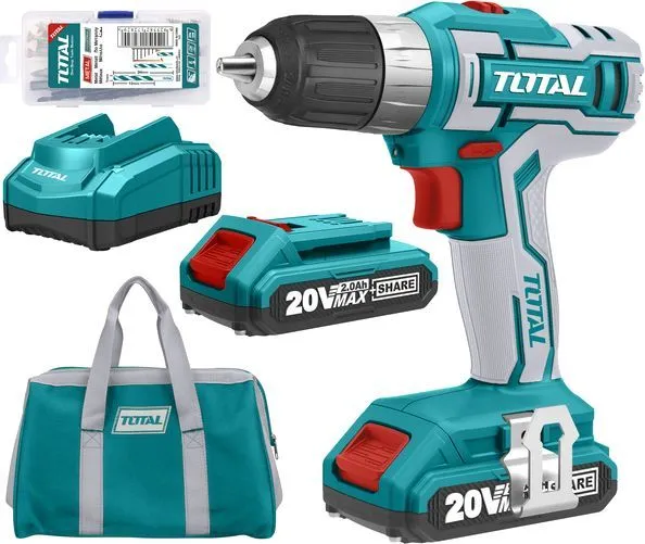***Дрель аккумуляторная TDLI2002 "TOTAL" 20В. 