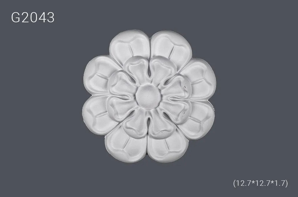 Декор розетка G2043 12.7х12.7х1.7см