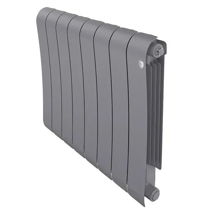 Биметаллический радиатор Royal Thermo - INFINITY Silver Satin 500/100 (темно-серебристый)