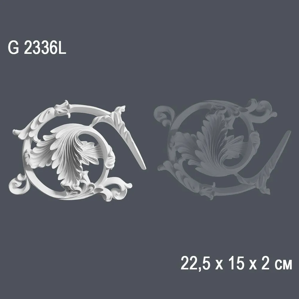 Орнамент G2336L 22.5х15х2cm (200)*
