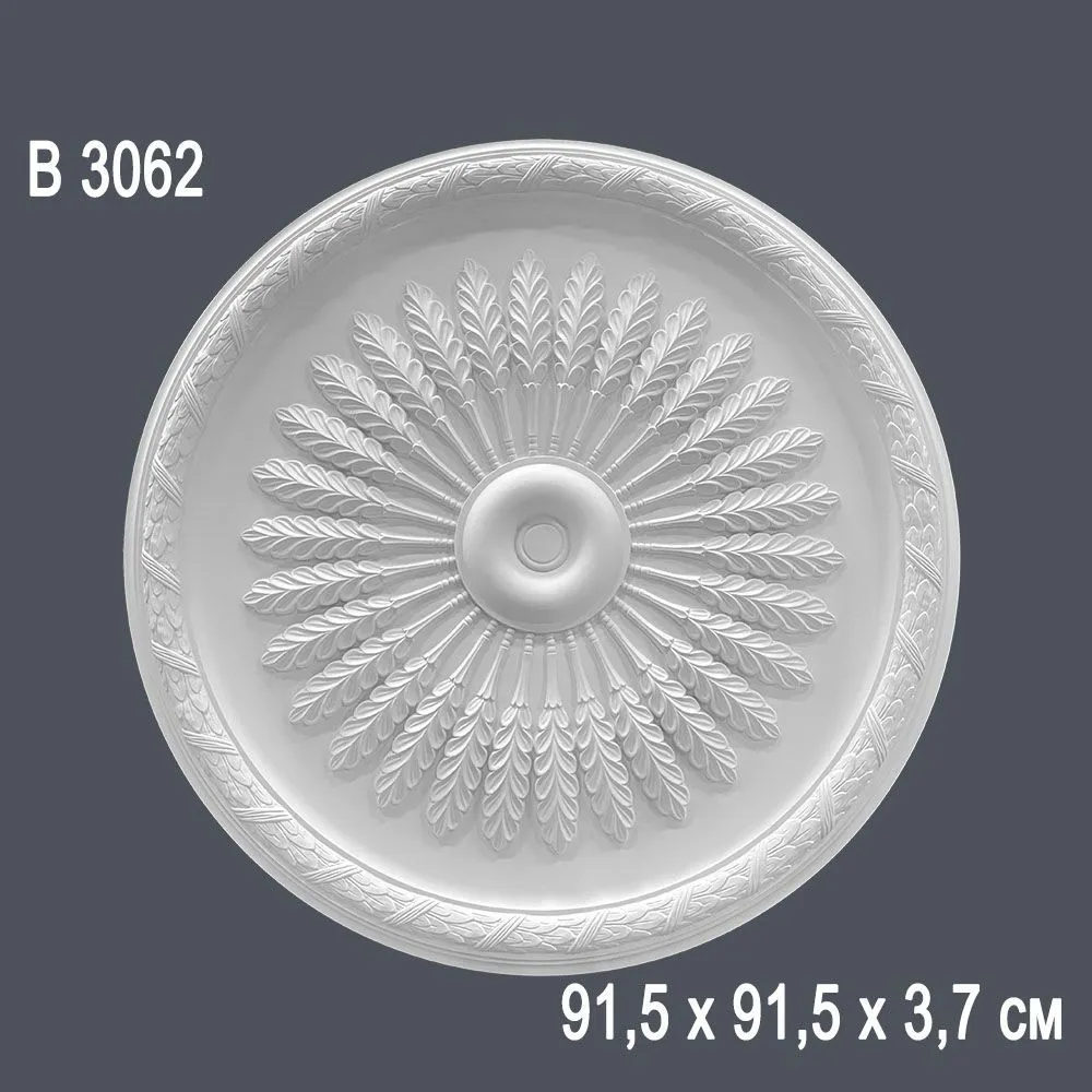 Декор розетка В3062 91.5х91,5х3.7см (10)