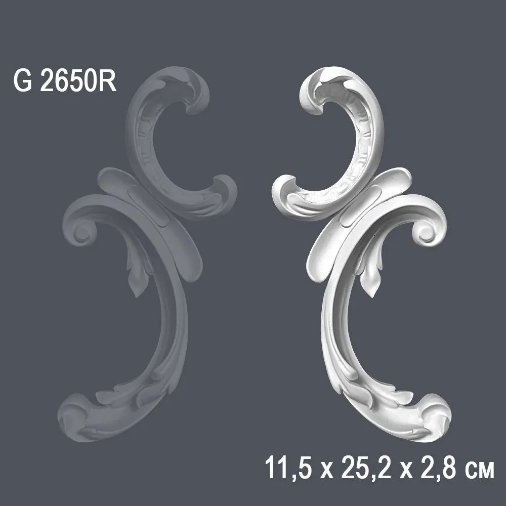 Орнамент G2650R 11.5х25.2х2,8 см (50)