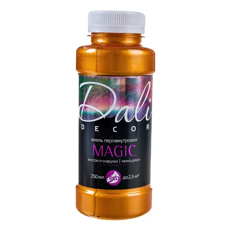 Эмаль акриловая перламутровая DALI DECOP Magic МЕДЬ, флакон 0,25л