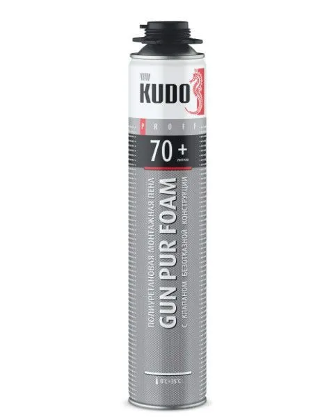 Пена полиуретановая монтажная KUDO PROFF 70+