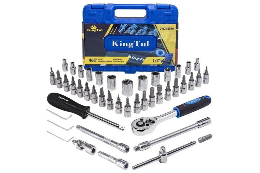 Набор инструментов 46пр. 1/4"(6-гран.)(4-14мм) КТ-2462-5 ЕURO