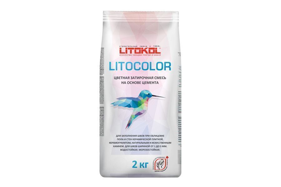 LITOCOLOR L.12 тёмно-серая - затир. смесь (2kg Al.bag) 479460002