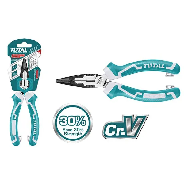 Тонкогубцы ТНТ220606S "TOTAL" 160мм,Cr-V