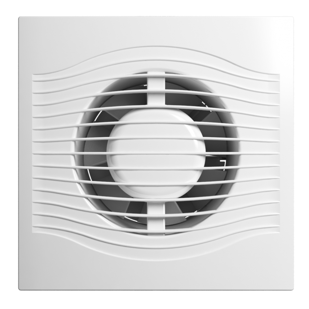 SLIM 4C, Вентилятор осевой вытяжной с обратным клапаном Ф100, 160*160*76мм, m3/h=90, dB-25