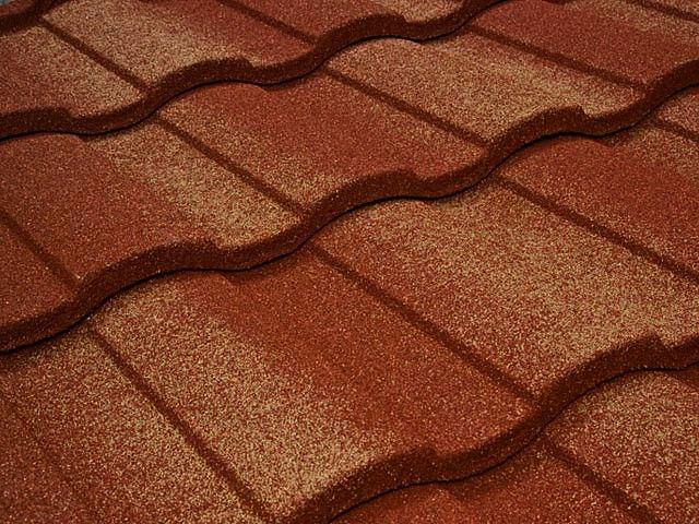 Лист кровельный Metrotile ROMAN (Терракотово-Желтый)