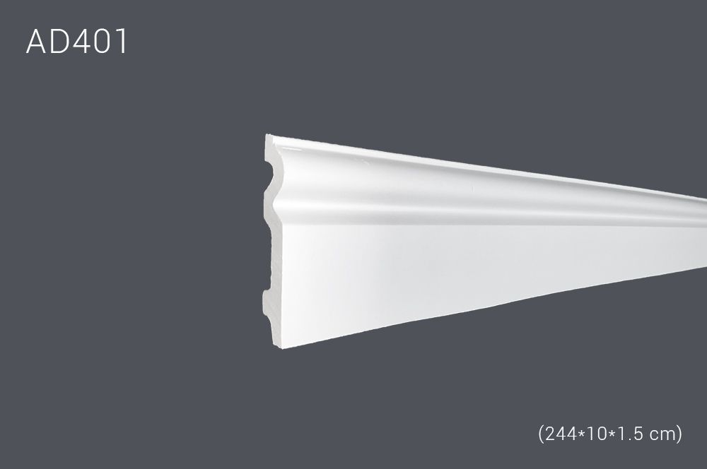 Декор. профиль AD401 244х10х1.5cm (40)