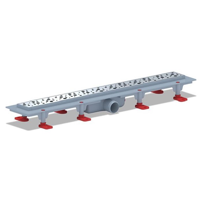 *** 153 589 TL1365G Трап пластик.лин.вып 40 реш.нерж.сталь.глянец.Бриз 650