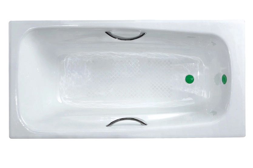 Ванна чугунная SW-015 1600*750*420 с ручками 1603L Вес 103кг - 160л