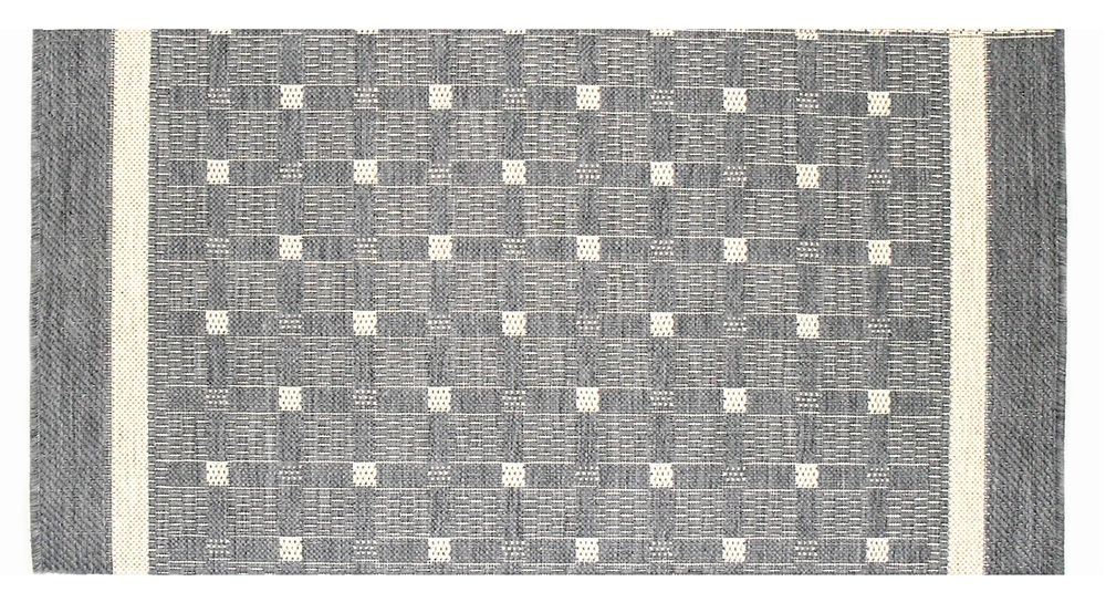 Дорожка  Cot 3308  Ширина 1,20м  ( 30м)  серая  с квадратами