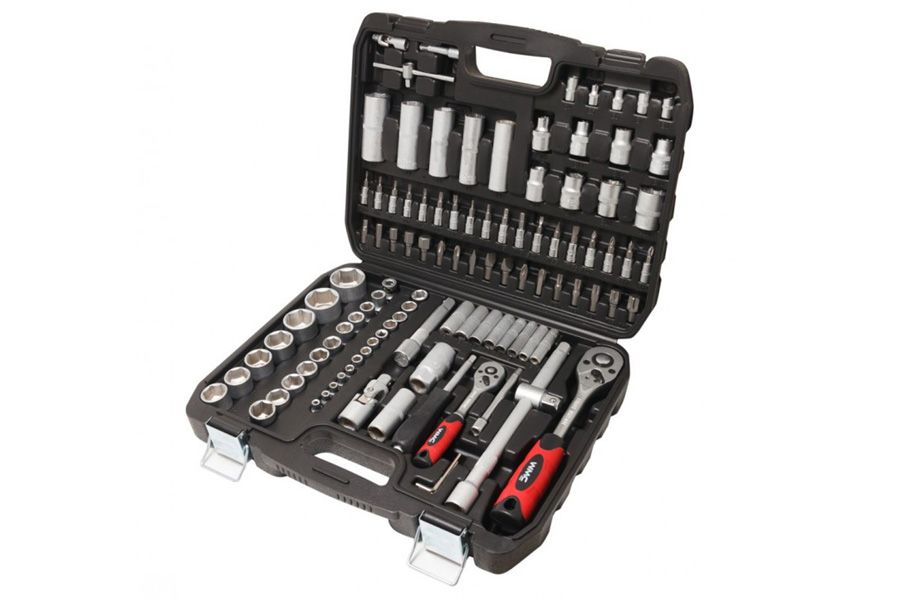 Набор инструментов 108пр. 1/2'', 1/4'' (6гр.)(4-32мм) ISMA 41082-5