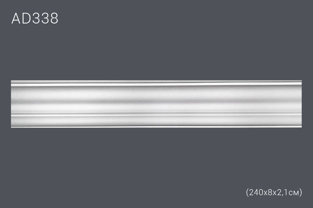 Декор. профиль AD338 240х8,2х2,2см (50)