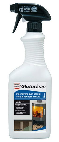 Средство PUFAS Glutoclean очиститель каминного и печного стекла 750 мл