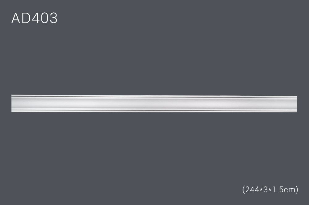 Декор. профиль AD403 244х3х1.5cm (75)