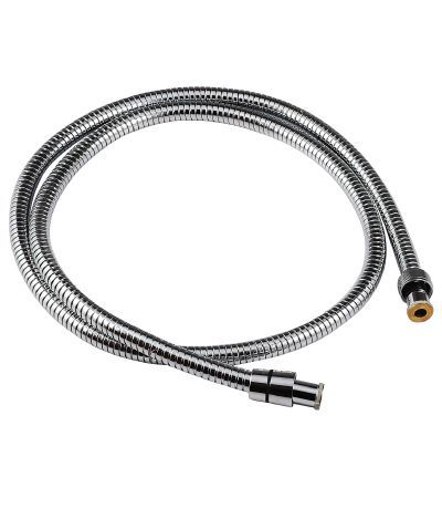 2 077 LE8032S "Аксессуары Шланг душевой двухзагибный растяжной от 1,5 до 2м,сталь хром,блистер