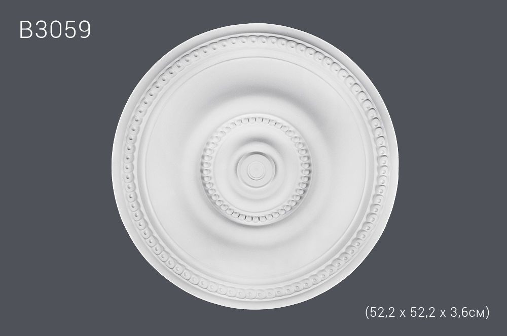 Декор. розетка В3059 52,2х52,2х3,6см (14)