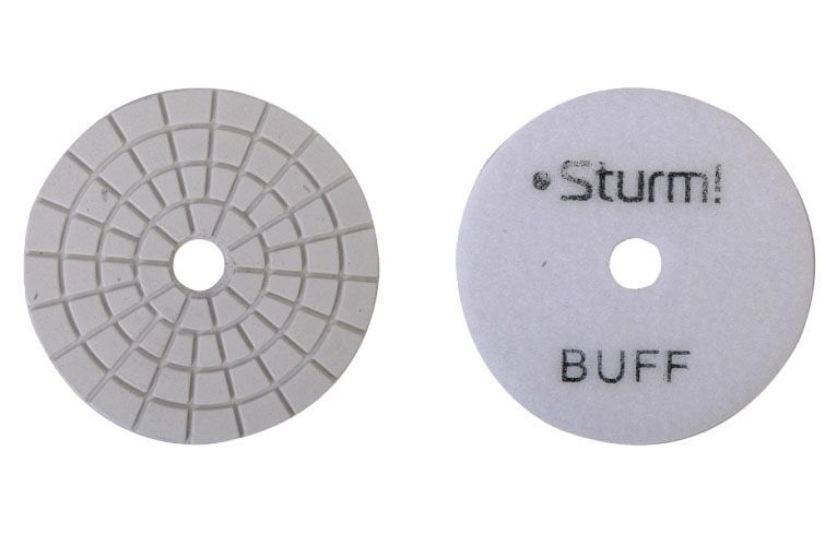 Круг алмазный гибкий шлифовальный 9012-W100-BUFF, 100 мм, BUFF, мокрое шлиф., 1 шт. Sturm!
