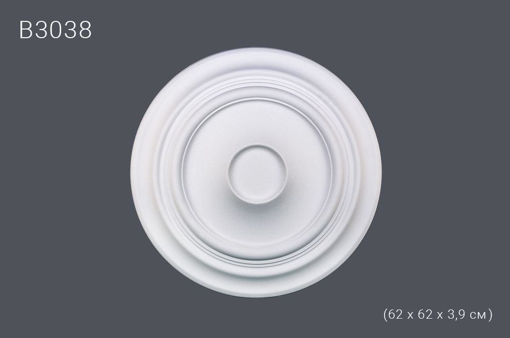 Декор. розетка В3038 62х62х3,9см (10)