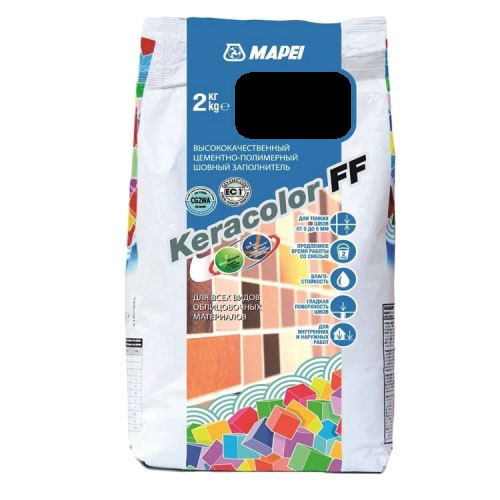Затирка Keracolor FF 2кг Черная (120)