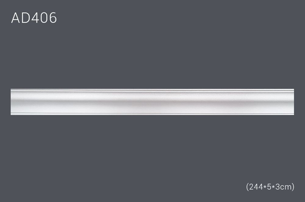 Декор. профиль AD406 244х5х3cm (45) выводной