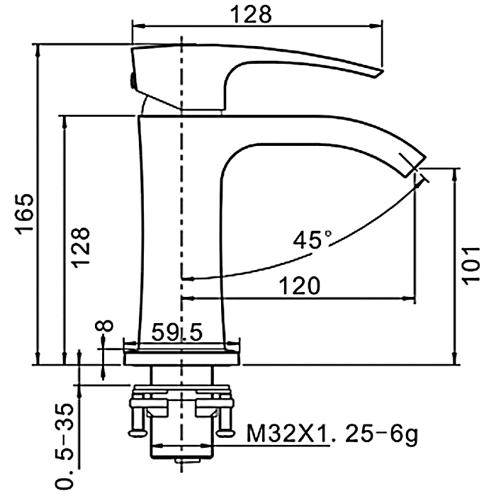 G1007-1 Смеситель для раковины Gappo