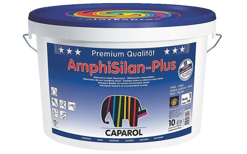 Краска силикон. в/д Caparol AmphiSilan-Plus (Капарол АмфиСилан-Плюс) База 1, 10л / 15,6 кг(710)
