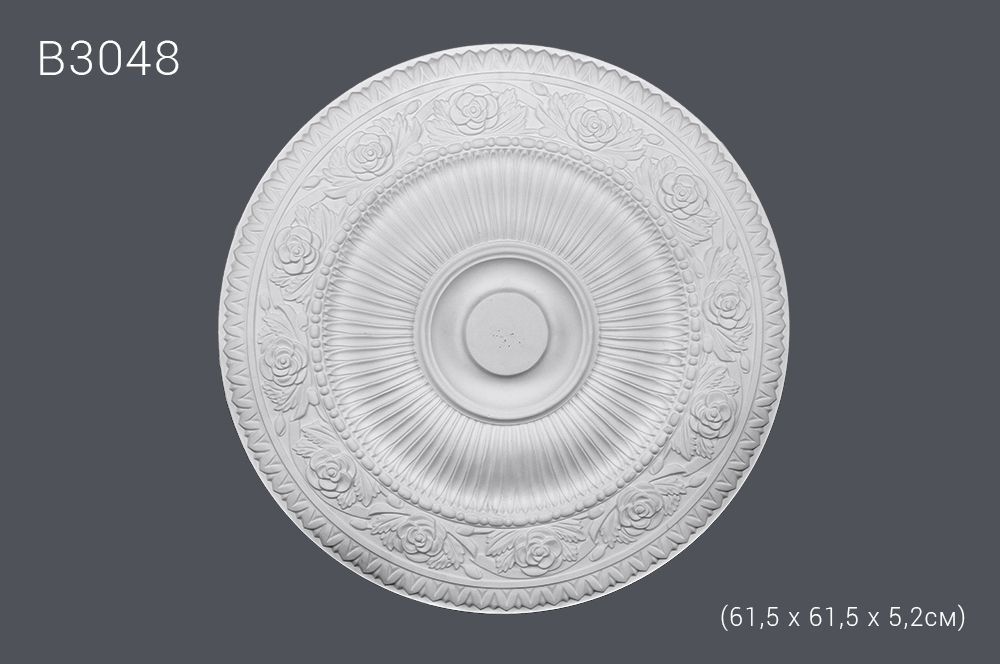 Декор. розетка В3048 61,5х61,5х5,2см (10)