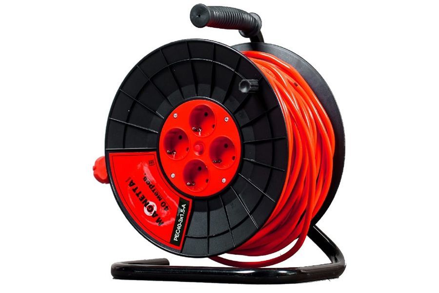Удлинитель 1,5мм х 40м, Magnetta, PEC 40-3х1.5-A