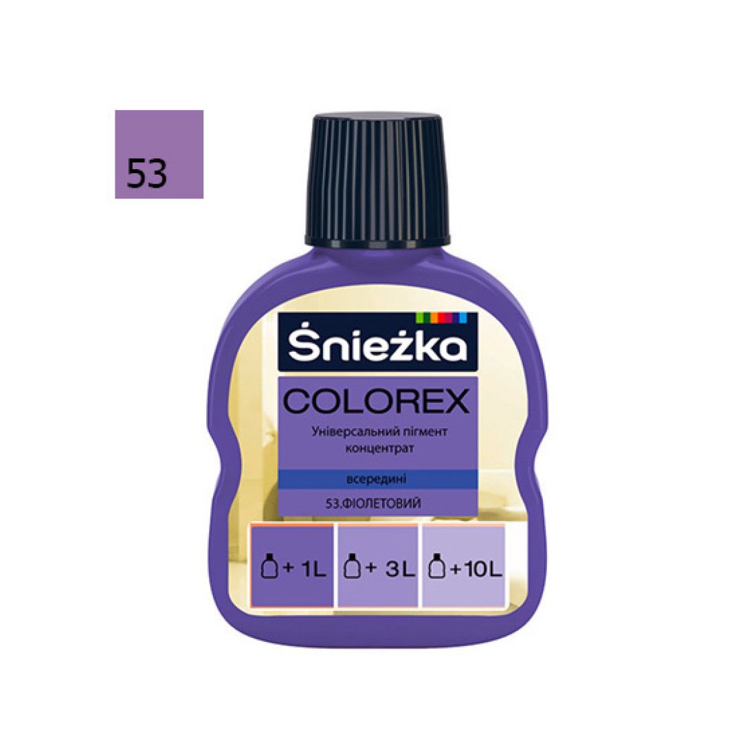 Колеровочная паста Colorex №53, фиолетовый,100мл (универсальный концентрат Sniezka)