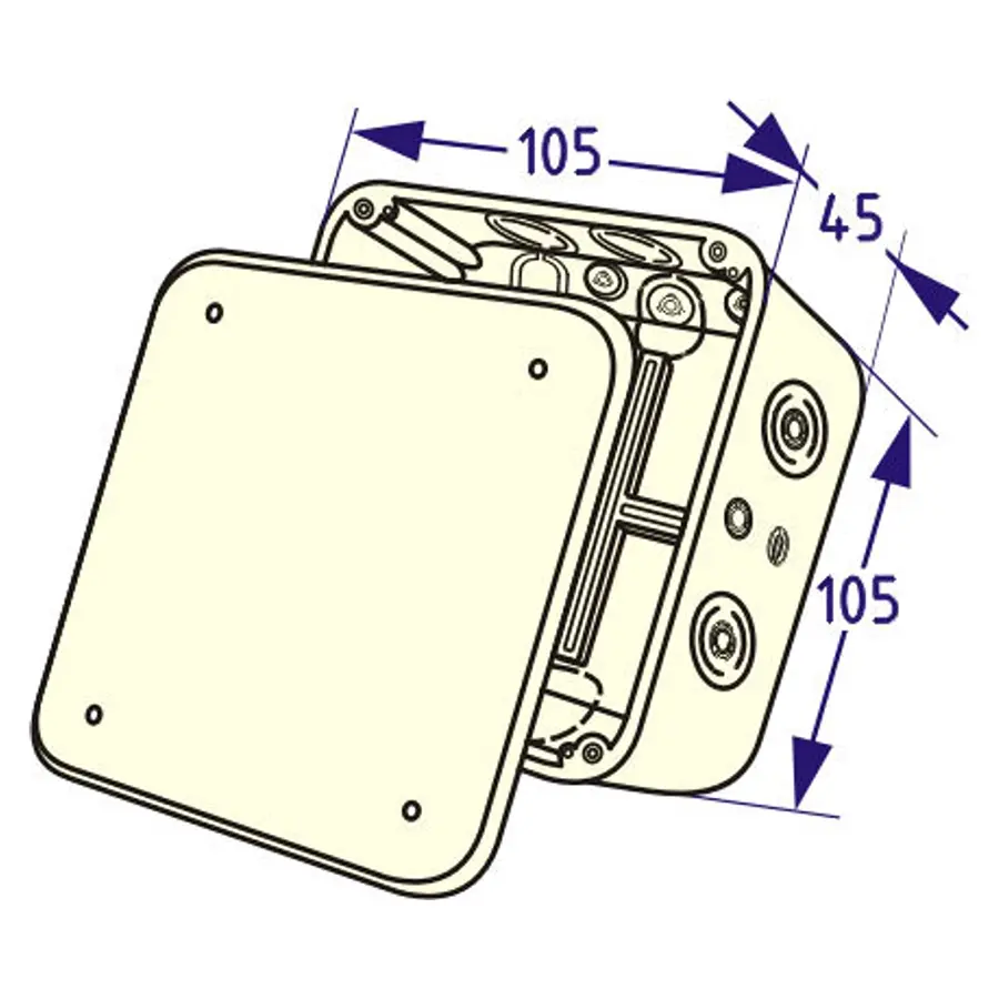 KSC 11-401 Коробка для Г/К 105*105*45мм 00009148
