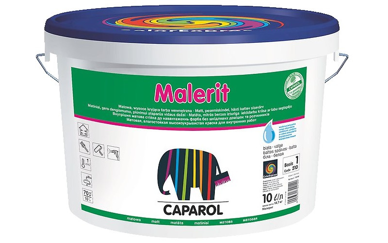 Краска акрил. в/д Caparol Malerit (Капарол Малерит) База 3, 2,35л(589)*