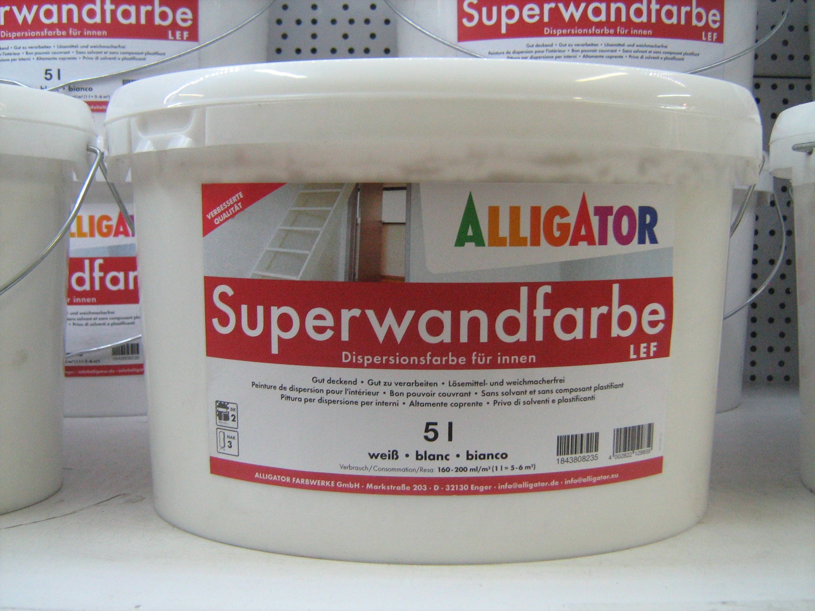 Краска в/эм. "Superwandfarbe" 10 л (16кг) Alligator