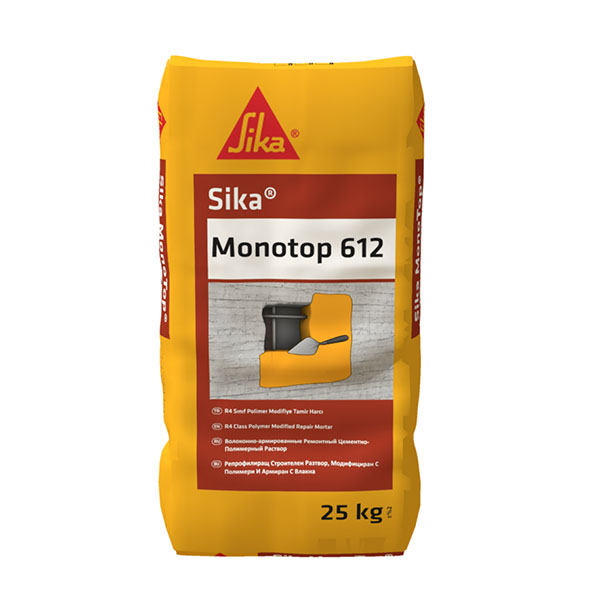 SikaMono Top-612 grey KZ Bg 25KG paper bag-Смесь строительная ремонтный цементно-полимерный раствор