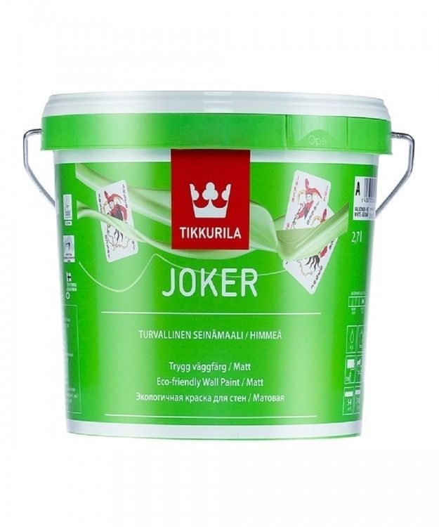 Краска интерьерная моющаяся JOKER (баз.А) мат. 2,7л
