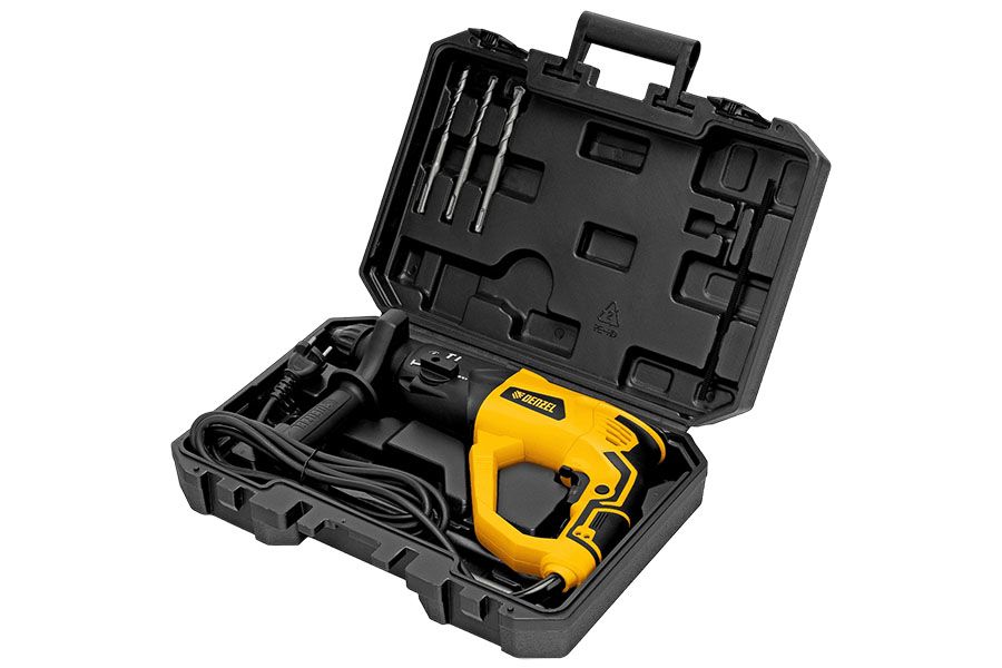 Перфоратор электрический RH-1050-26, SDS-plus, 1050 Вт, 3,2 Дж, 3 плюс 1 реж.// Denzel 26608
