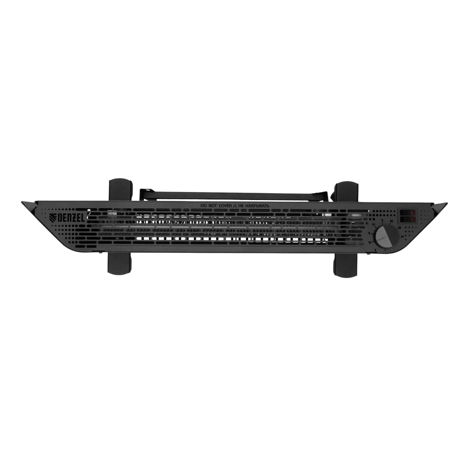 Конвектор электрический XCE-1500В, 230В, 1500Вт, чёрный, сушилка, колёса, Х-элемент // DENZEL 98128