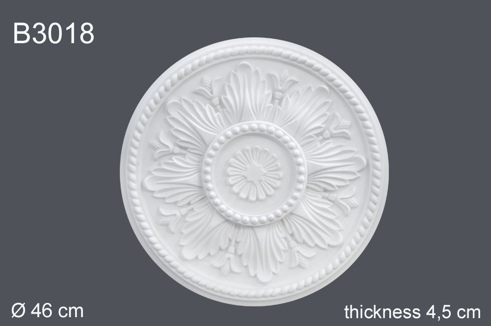 Декор. розетка В3018 46х46х4,5cm (10)