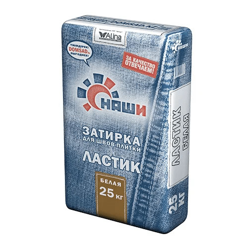 Затирка НАШИ "Линия" 4кг (для швов плитки Белая)