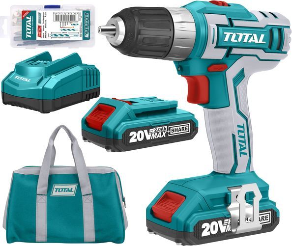 ***Дрель аккумуляторная TDLI2002 "TOTAL" 20В. 
