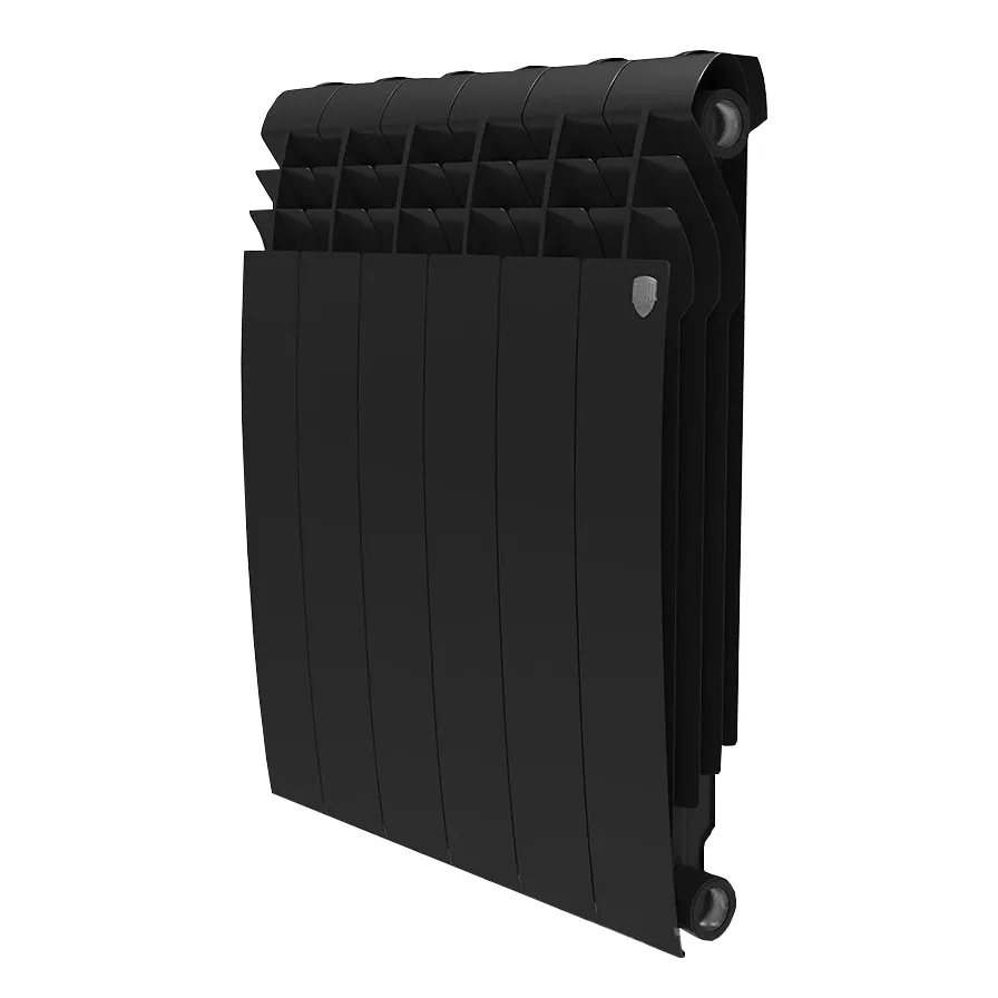 Биметаллический радиатор Royal Thermo - BILINER Nior Sable 500/90 (черный выпуклый)