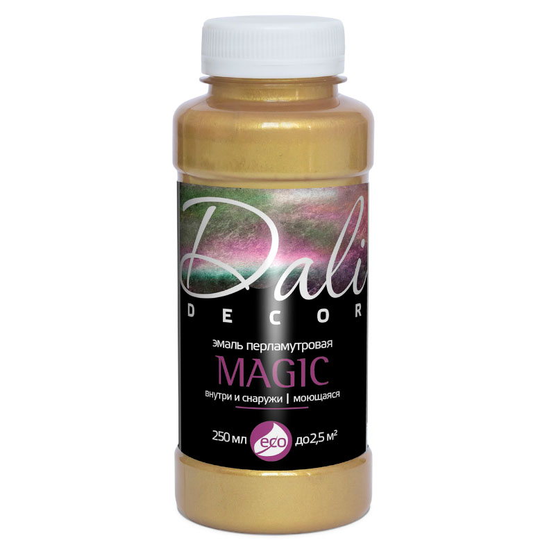 Эмаль акриловая перламутровая DALI DECOP Magic ЖЕМЧУГ, флакон 0,25л
