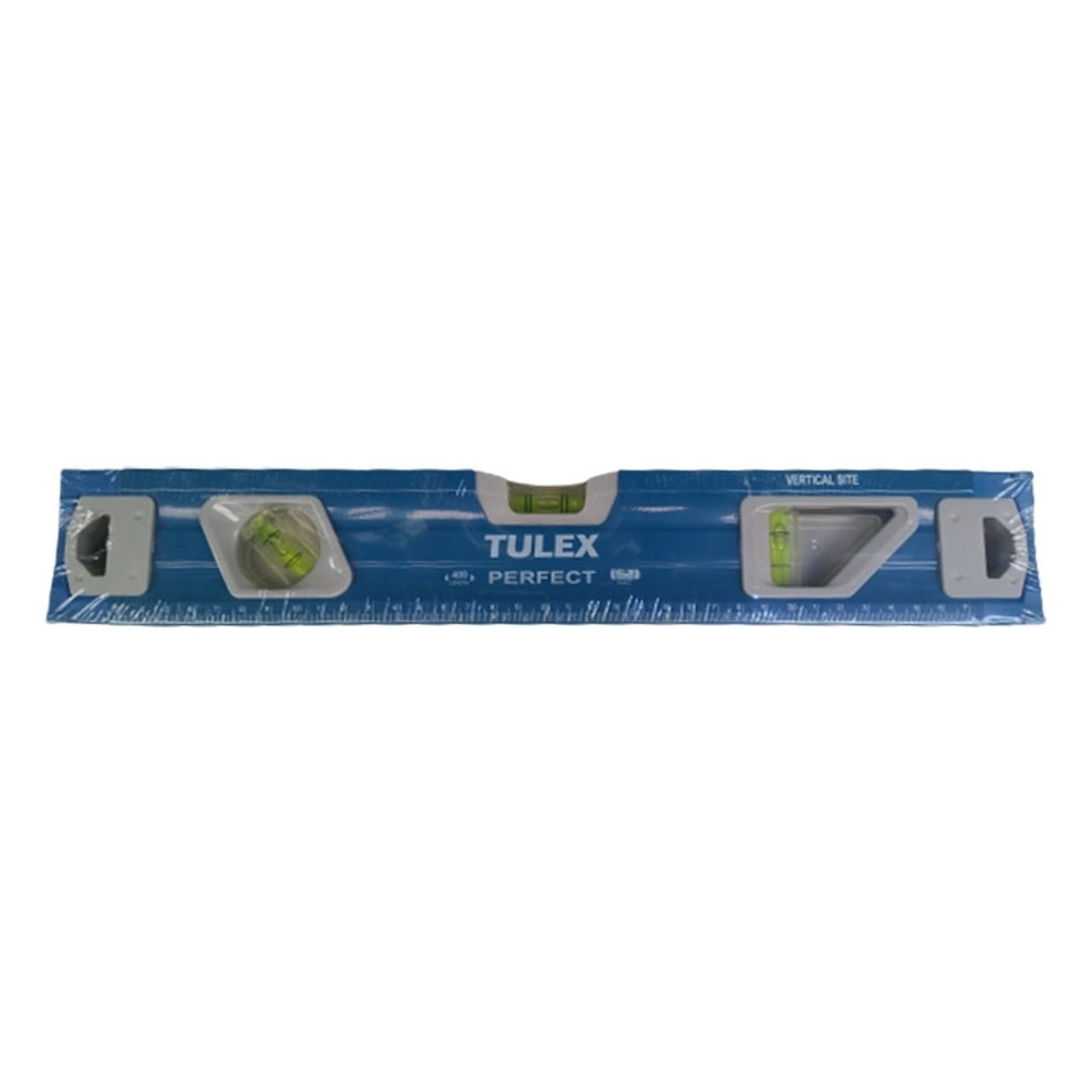 Уровень "TULEX" PERFECT 7012304 короб. усил. алюминиевый, магнитная фрезер. поверх. 3амп. 40см