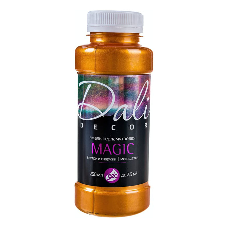 Эмаль акриловая перламутровая DALI DECOP Magic МЕДЬ, флакон 0,25л