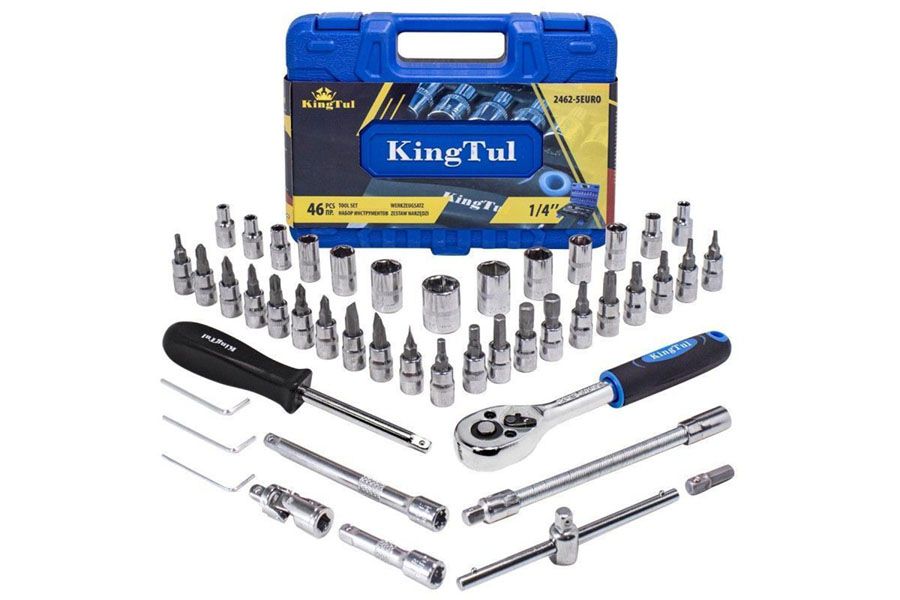 Набор инструментов 46пр. 1/4"(6-гран.)(4-14мм) КТ-2462-5 ЕURO